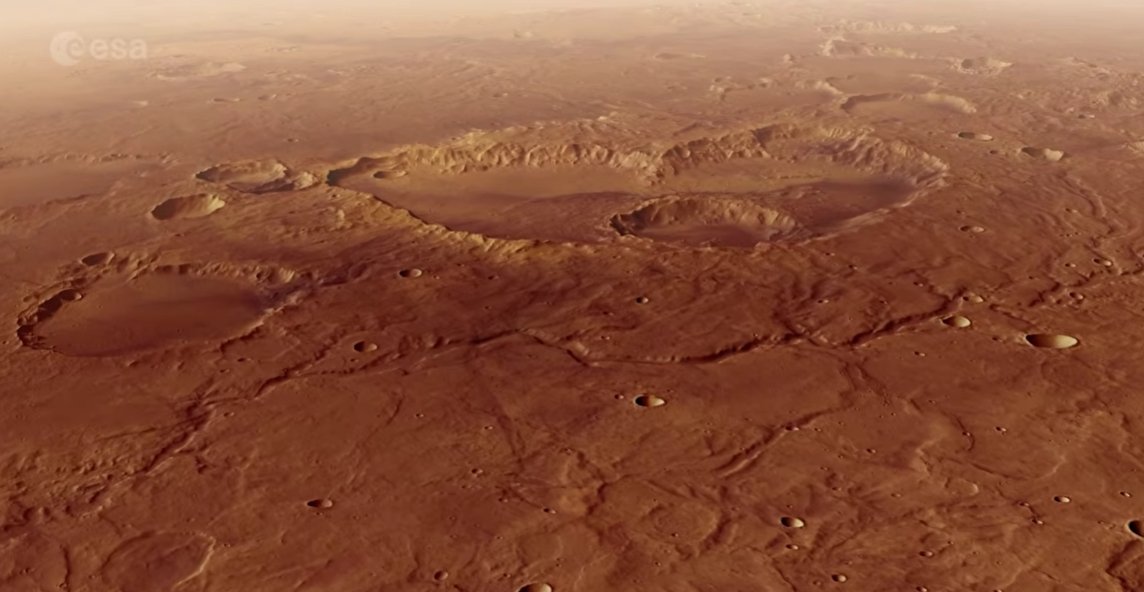 Sobrevoe a Cratera Schiaparelli com a Mars Express